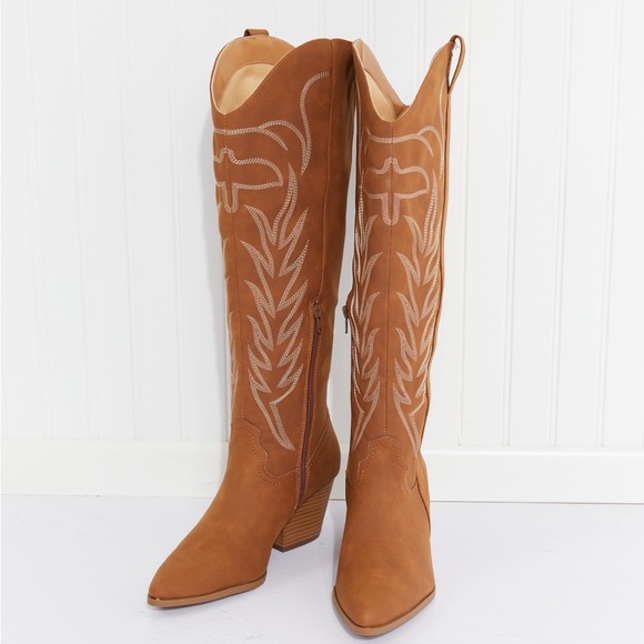 (Last Sizes!) Country Style Southern Knee Length Boots - Picture 5 of 11